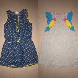 Girls 2 outfits Mini Boden  7/8